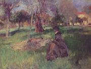 John Singer Sargent In the Orchard Norge oil painting reproduction